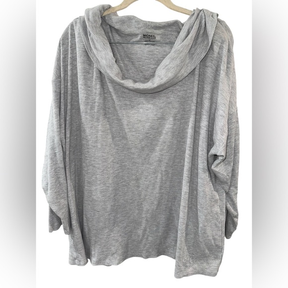 Michael‎ Kors Light Gray Cowl Neck Sweater - Picture 2 of 7